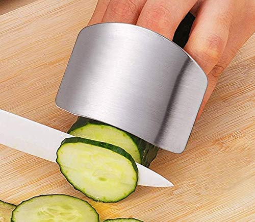 WOIWO 2-Piece Stainless Steel Hand Guard Protect Your Fingers while Cooking