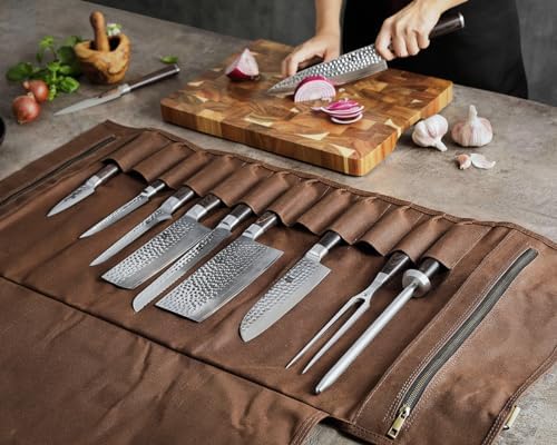 Premium Chef Knife Roll Bag - Durable Stylish by XINZUO