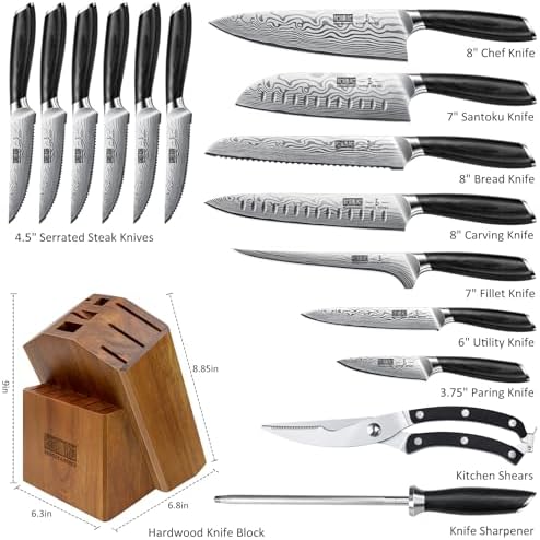 Hoshanho 16-Piece Knife Set