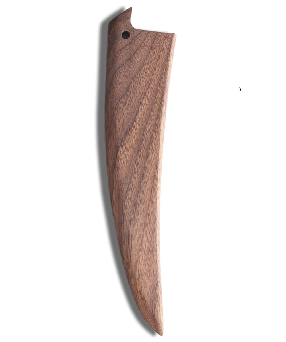 Elegant Black Walnut Wooden Knives Case Protector with Magnet 65-inch
