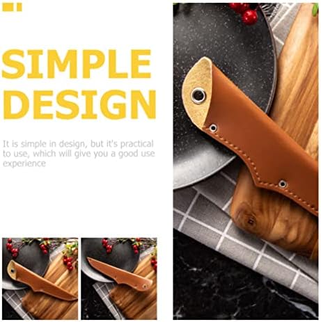 UPKOCH 5 Pcs Chef Knife Guards Premium PU Leather Knife Covers