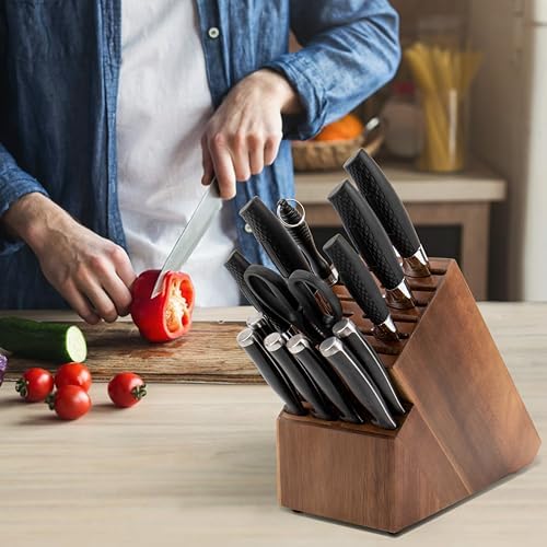 Organize Your Kitchen with ease - 20-Slot Knife Block Storage