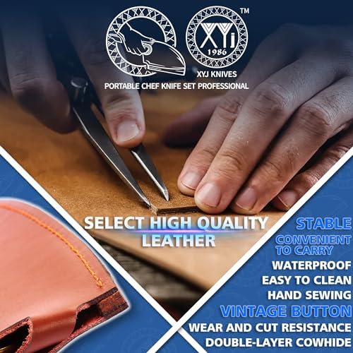 XYJ Leather Sheath Perfect Protection for 6-Inch Chef Knives