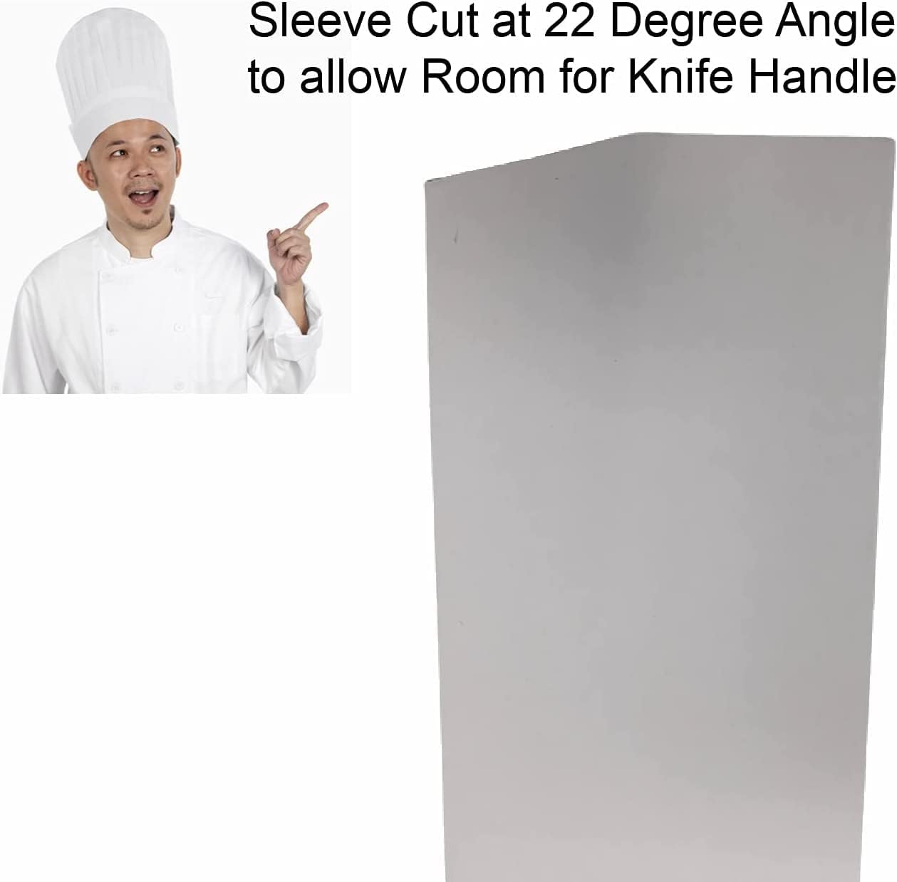 8 Chef Knives Sleeve Durable 10-Piece Perfect Fit Handles Included