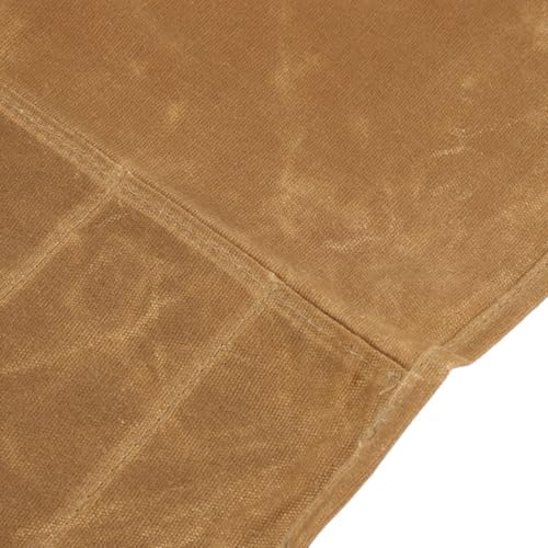 Lizealucky Chef Knife Roll Bag Portable 7 Slots Khaki