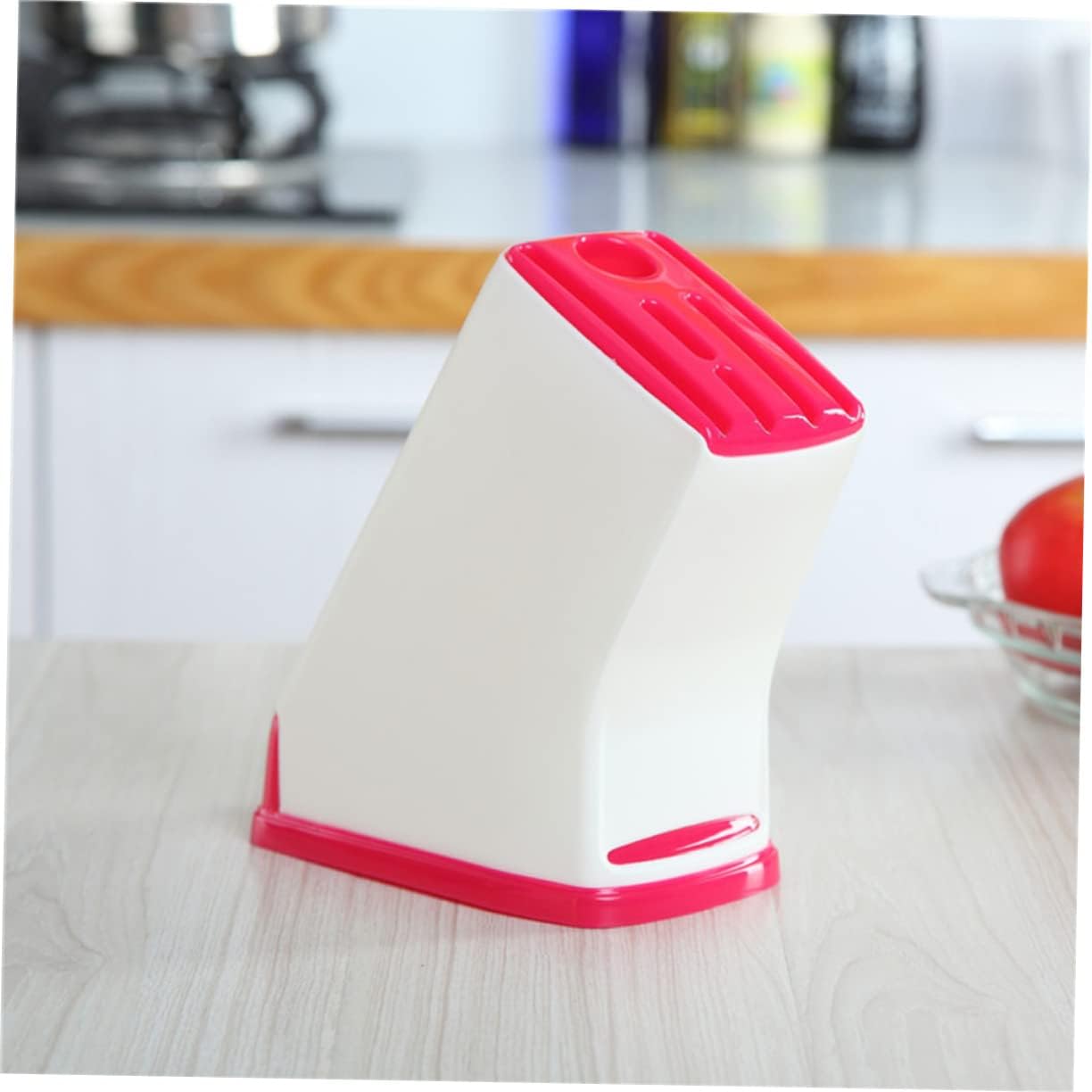 Premium Kitchen Knife Holder with Drain Tool and PP Safety