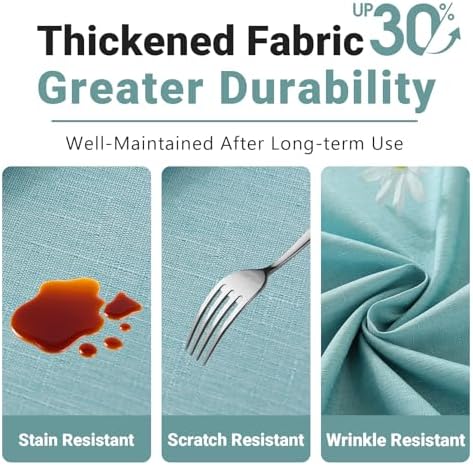 Laolitou waterproof tablecloth Turquoise 60x84