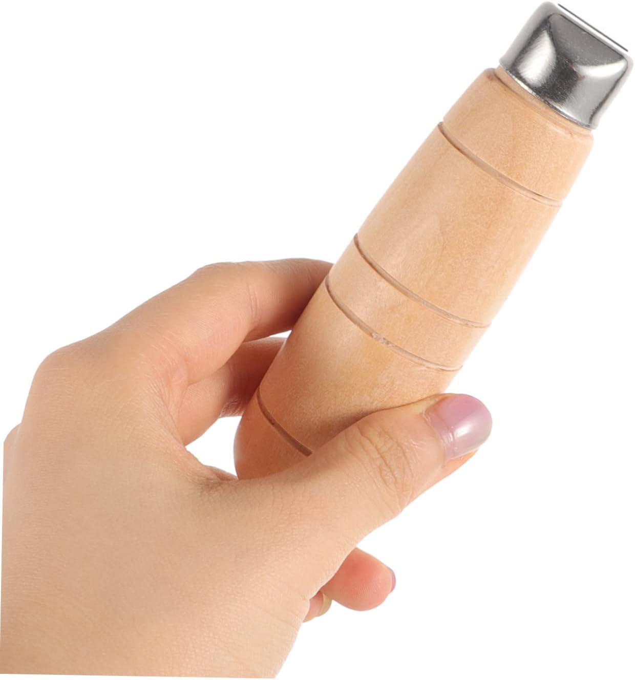 2 Set Reversible Solid-Wood Kitchen Knife Holder with Ergonomic Design
