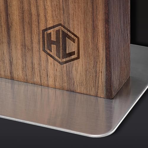 HexClad Magnetic Walnut Knife Block Holder