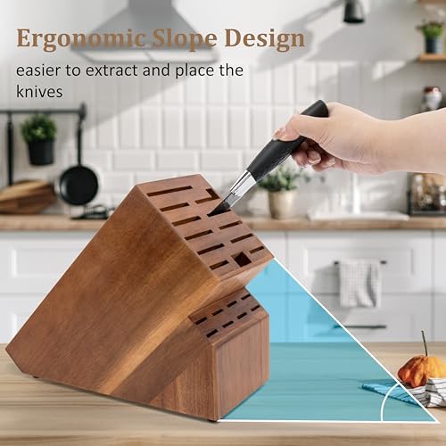 Organize Your Kitchen with ease - 20-Slot Knife Block Storage