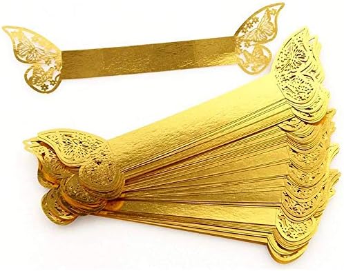 Lavandi Elegant 3D Butterfly Napkin Ring Set