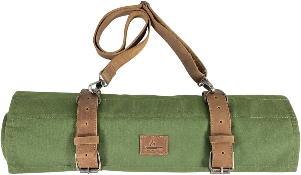 Stylish Knives Holder with 10 Pockets and Adjustable Shoulder Strap
