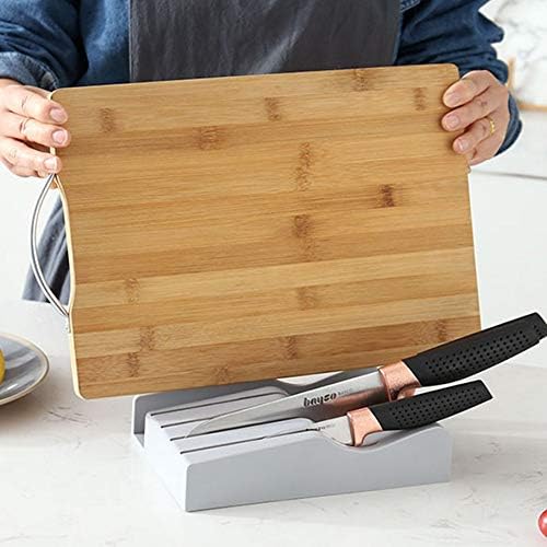 CGTENBS Holder Kitchen Knife Storage Rack with Scissors Organizer Set Stand
