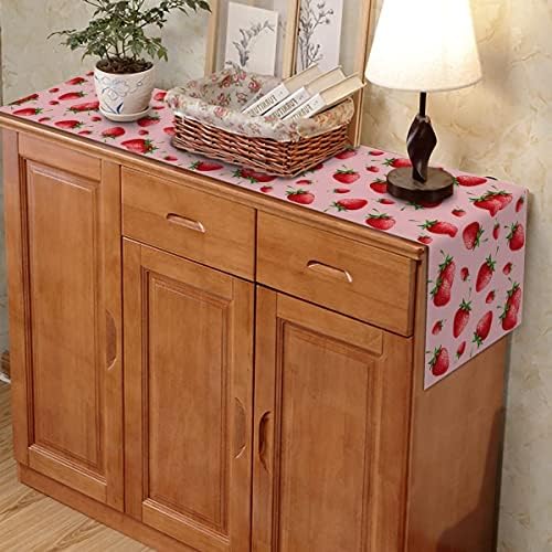 Rustic Strawberry Table Runner for Gatherings