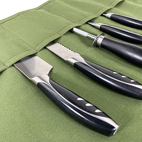 Stylish Knives Holder with 10 Pockets and Adjustable Shoulder Strap