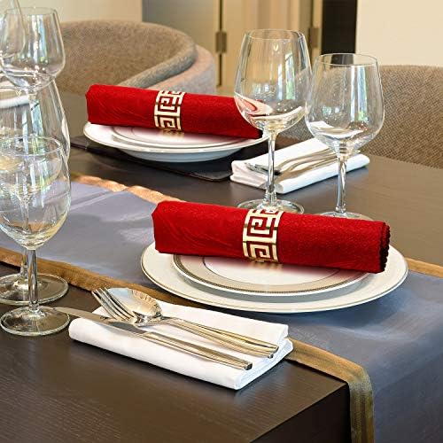 96 Pcs Gold Napkin Rings Elegant Holder Set