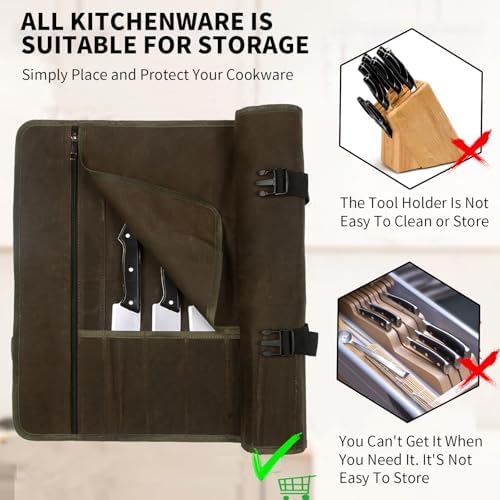 Premium Chef Knife Roll Bag for Kitchen Use