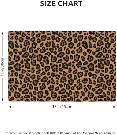 Chic Leopard Print Placemats for Dining