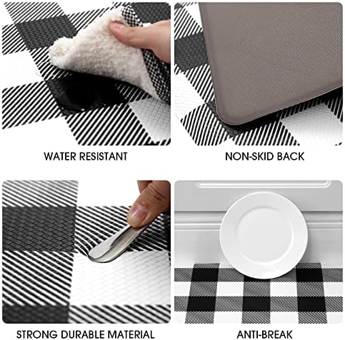 Anti-Fatigue Plaid Kitchen Mat