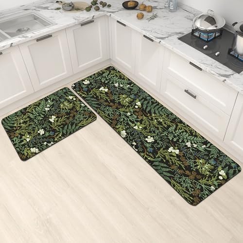 2-Piece Kitchen Rugs Set