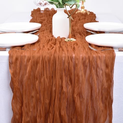 Perfect for Weddings 10ft Boho Gauze Table Runner