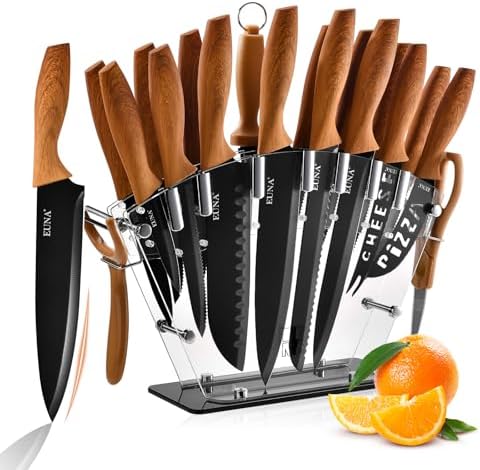 EUNA Premium Knives Set for a Sharp Rust-Resistant Edge