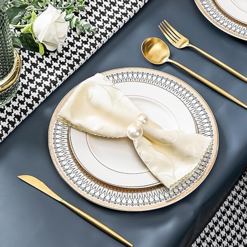 Elegantly Sturdy Napkin Rings Set of 12