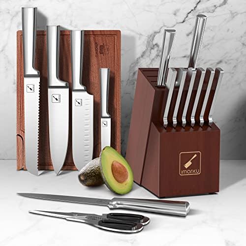 15-Piece Ultra-Sharp Japanese Stainless Steel Knife Set Ergonomic Design Dishwasher Safe