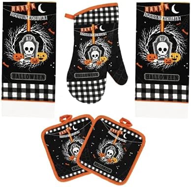 GIPPcremoon Halloween Spiderwebs Kitchen Set