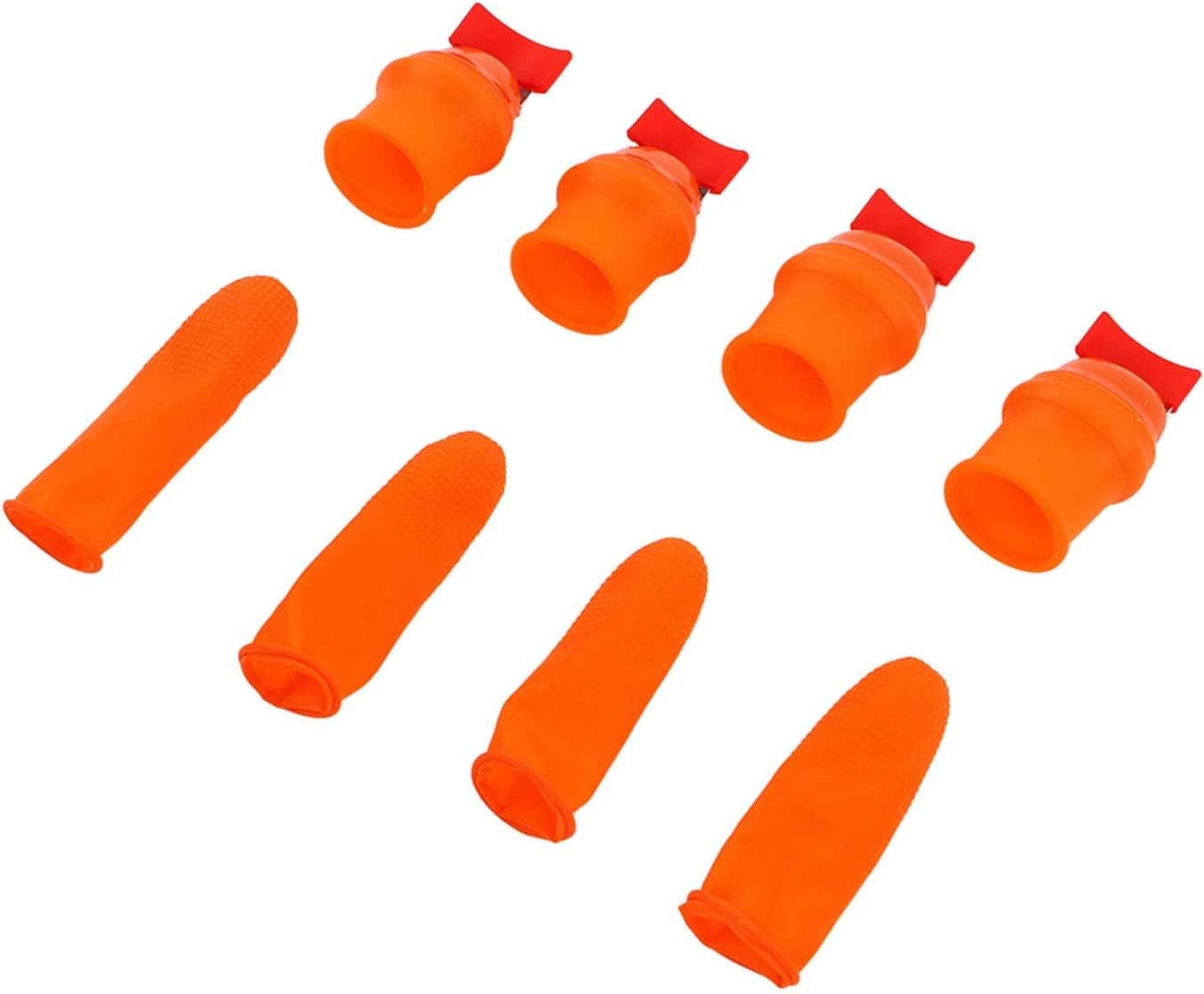 Ergonomic Silicone Thumb Knife Holder with Pepper Guard for Flat Knives