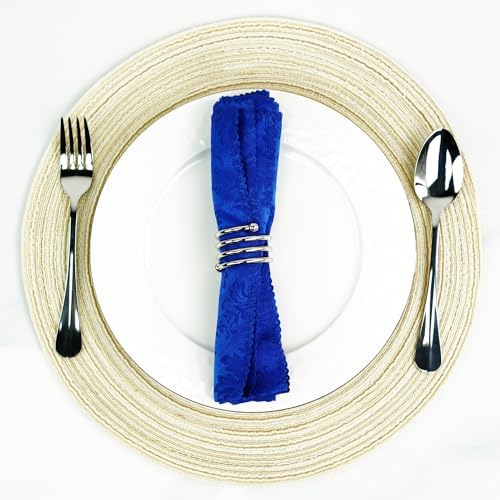 6-Piece Silver Napkin Rings Set for Table Decorations