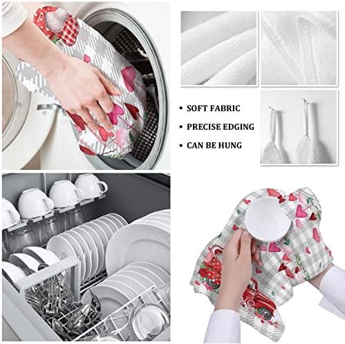 Perfect Valentines Truck Kitchen Towels - Soft Absorbent 18x28