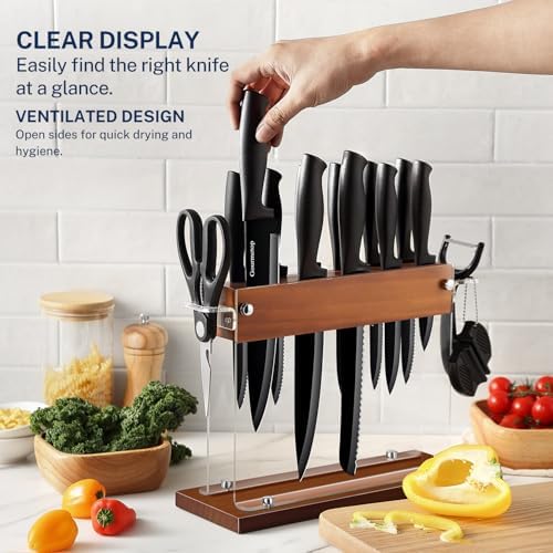 Gourmetop Premium 15-Piece Kitchen Knife Set