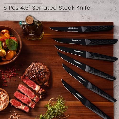 Astercook 15-Piece Chef Knife Set with Block