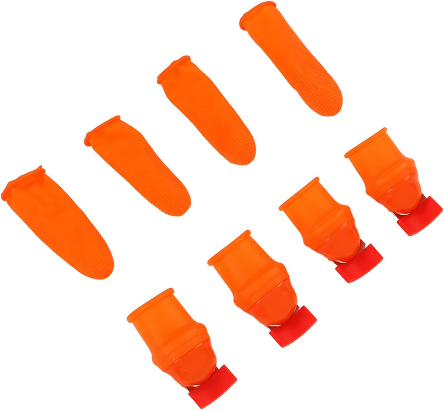Ergonomic Silicone Thumb Knife Holder with Pepper Guard for Flat Knives