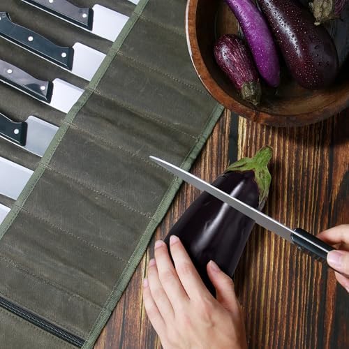QEES Durable Chefs Knife Roll Bag