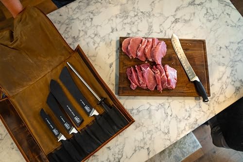 MEAT Leather Knife Rollup