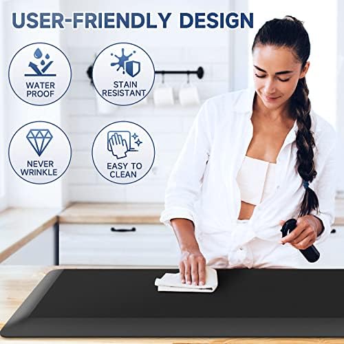 StepRite 45 inch thick anti-fatigue kitchen mat waterproof safe