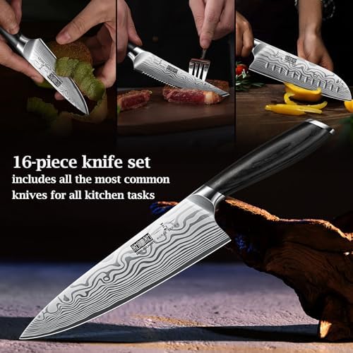 Hoshanho 16-Piece Knife Set