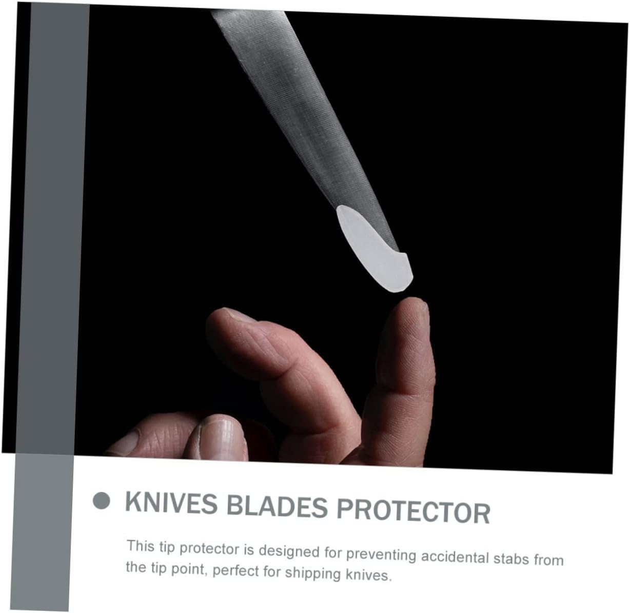30-Pack Plastic Knife Tip Protectors