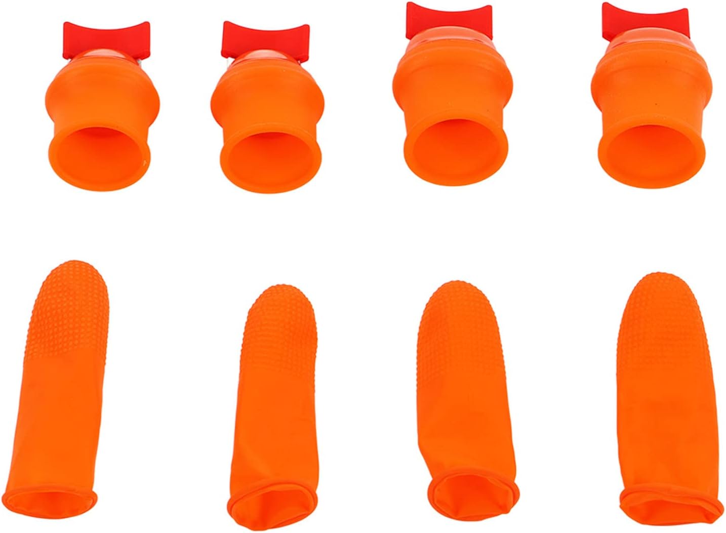 Ergonomic Silicone Thumb Knife Holder with Pepper Guard for Flat Knives