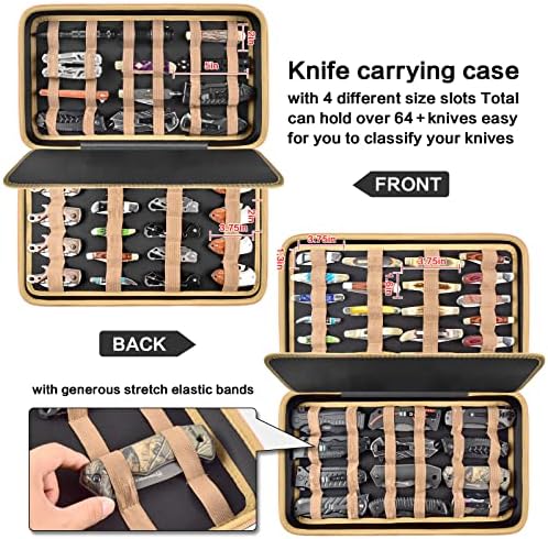 Boobowl Large Capacity Pocket Knife Display Case