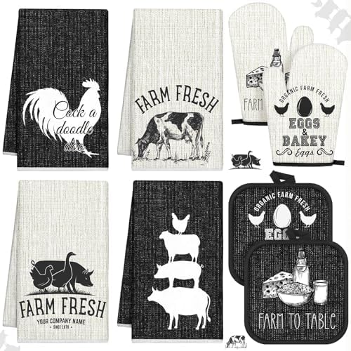 8 Pcs Farm Animal Kitchen Tools Set