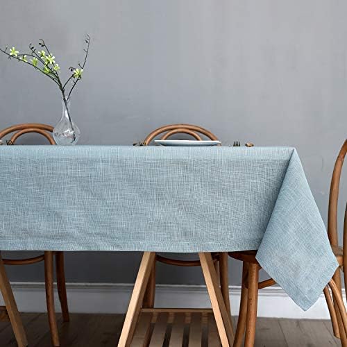 Maxmill Lux Faux Linen Tablecloth for Dining