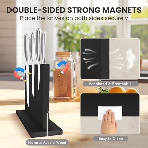 Black Magnetic Knife Holder