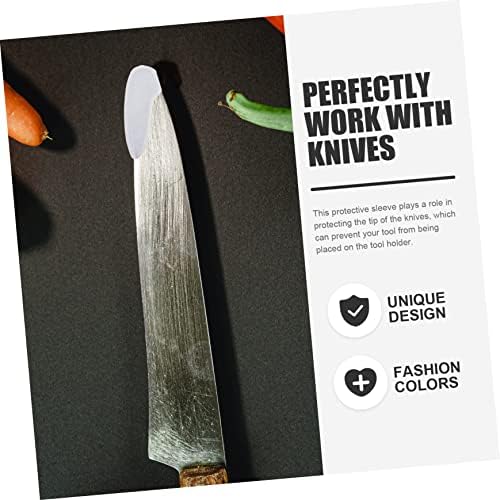 Zerodeko Protective Knife Tip Covers 50 Pack Plastic Knives Protector