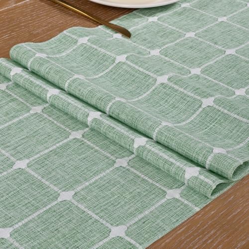 DeZerlor Premium Linen Boho Table Runner