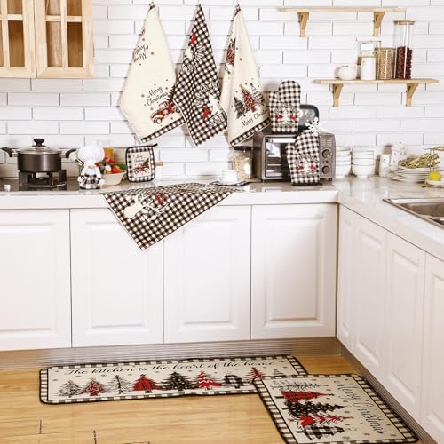 10-Piece Farmhouse Kitchen Set for Mom Daughter Black White