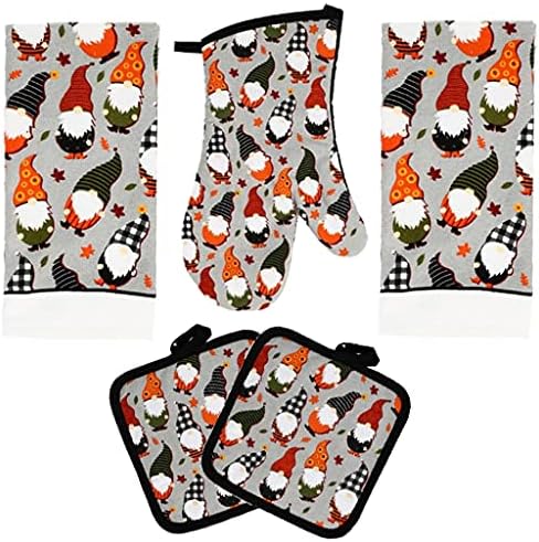 Halloween Gnomes 5-Piece Kitchen Set laughed