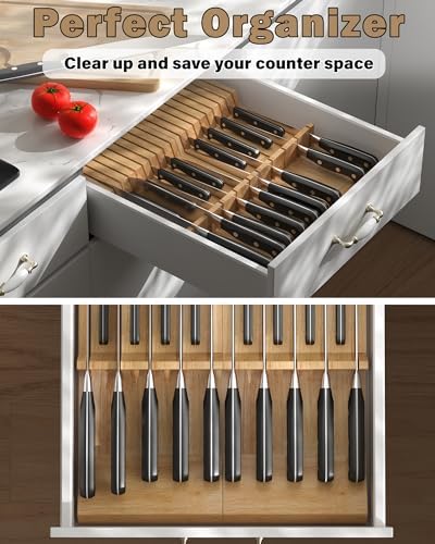 In-Drawer Knife Block Organizer